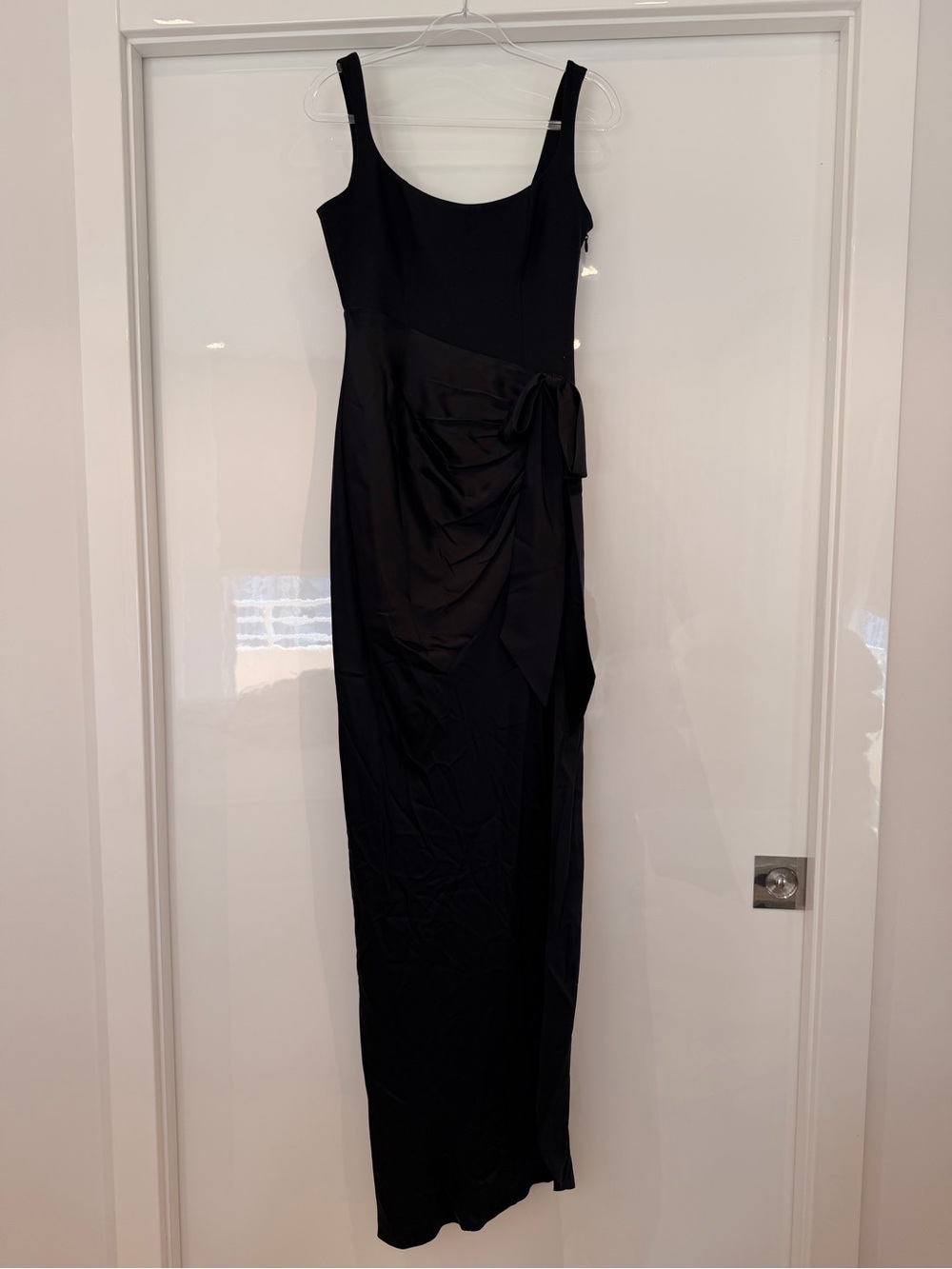 cinq a sept Black Sleeveless Maxi Dress with Side Sash